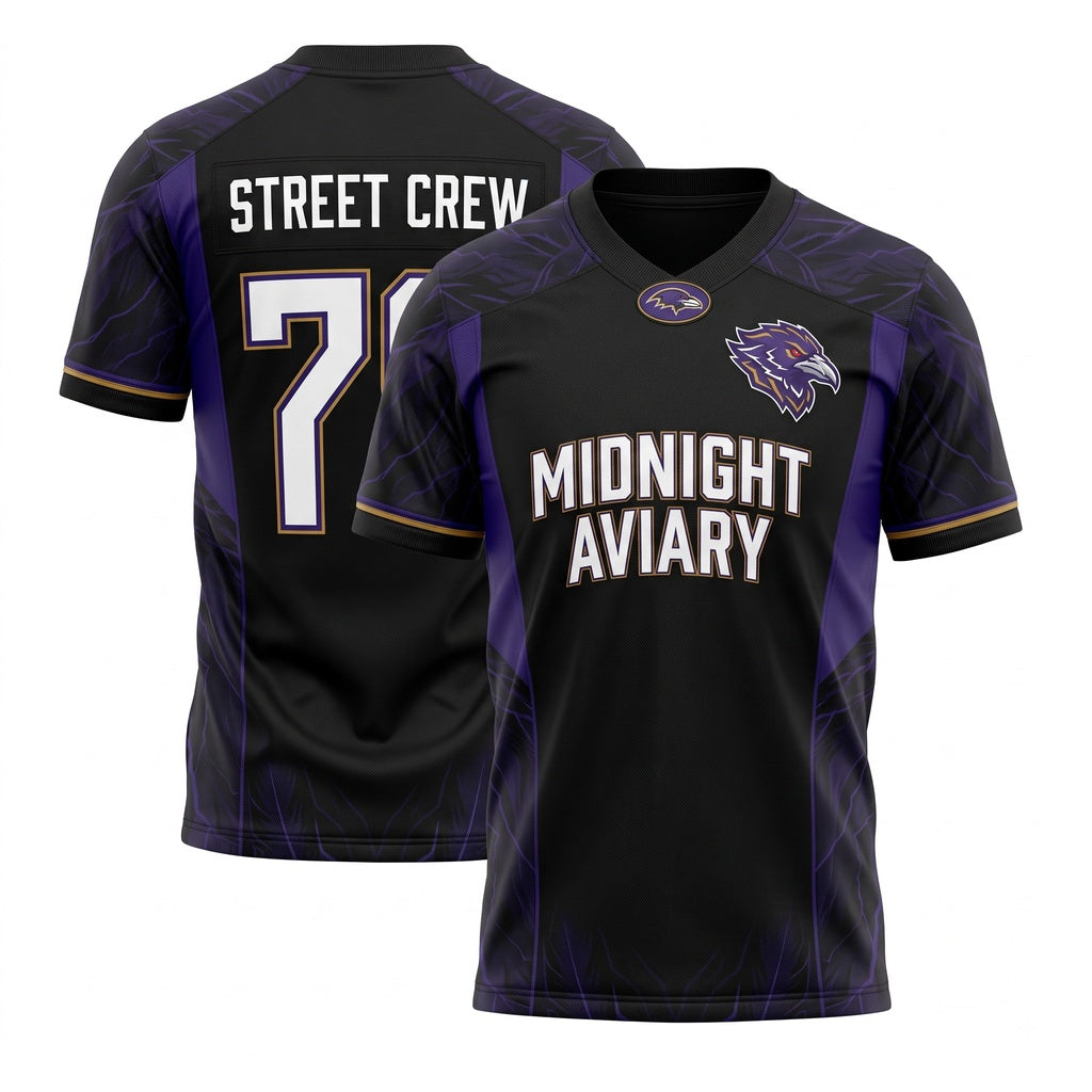 Unisex Stitched Mesh Football Fan Jersey - Lightweight Breathable Athletic Game Day Wear