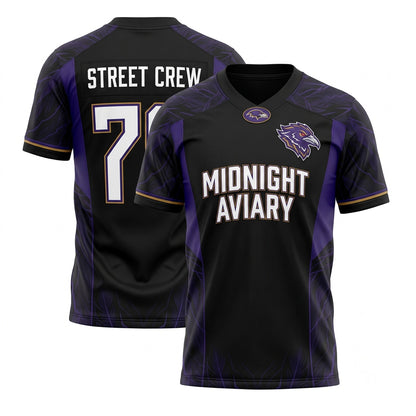 Unisex Stitched Mesh Football Fan Jersey - Lightweight Breathable Athletic Game Day Wear