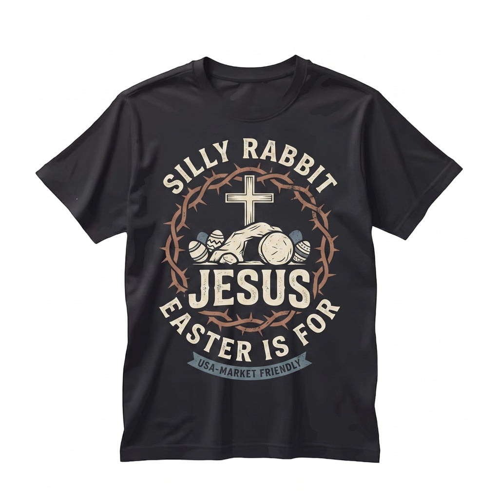 Silly Bunny Christian Faith Holiday Graphic Present - Unisex TShirt