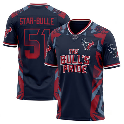 Unisex Game Day Football Fan Jersey - Stitched Breathable Athletic Mesh Top