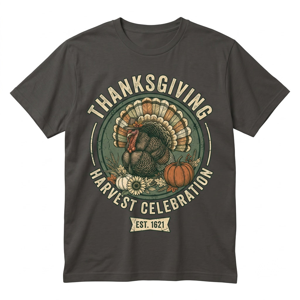 Thanksgiving Turkey Dinner Graphic Pumpkin Season Thankful Family Holiday Gift Unisex TShirt