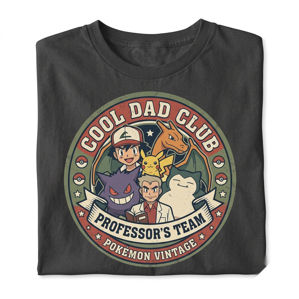 Cool Vintage Anime Monster Gamer Father Funny Retro Graphic Gift Unisex TShirt