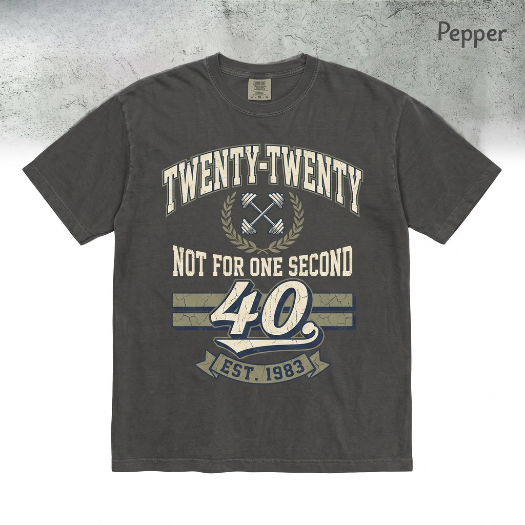 I’m Not 40 Twenty Graphic Humor Gift, Turning 40th Birthday Funny Top Unisex TShirt