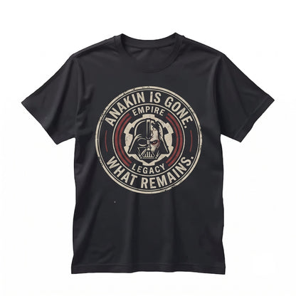 Oversized Darth Vader Graphic Retro Galactic Empire Dark Side Vintage Sci-Fi Top Anakin Apparel Unisex TShirt
