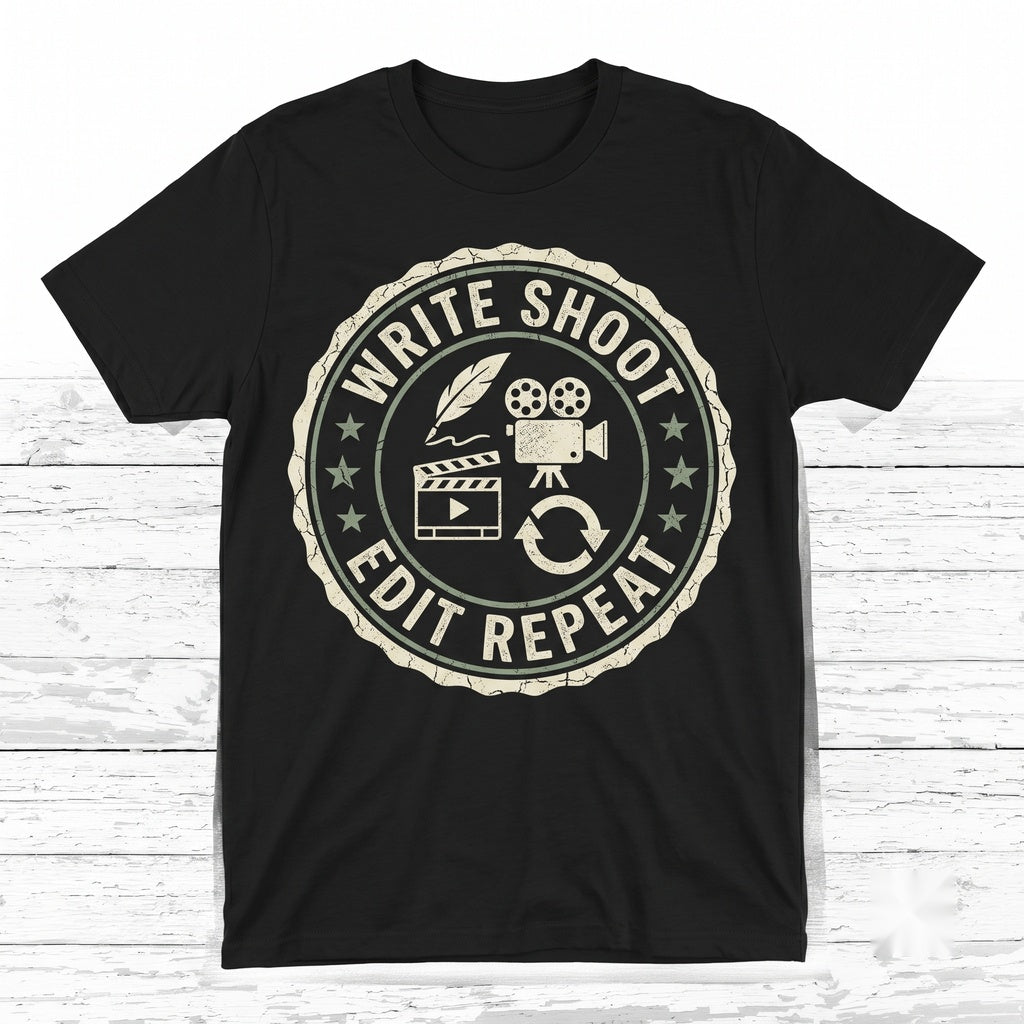 Film Video Editor Gift Vlogger Content Creator Uploading Graphic Unisex TShirt