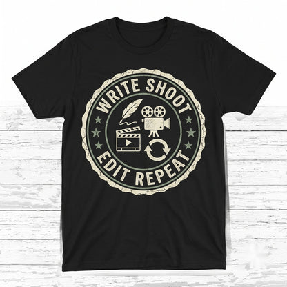 Film Video Editor Gift Vlogger Content Creator Uploading Graphic Unisex TShirt