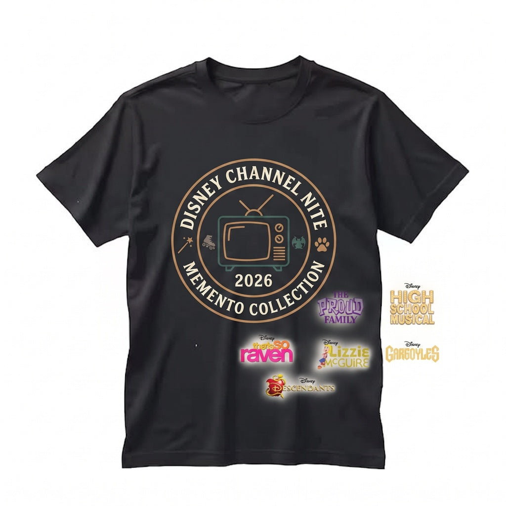 2-Sided 2026 Channel Night Retro 2000s TV Movie Nostalgia Y2K Pop Star Graphic Unisex TShirt