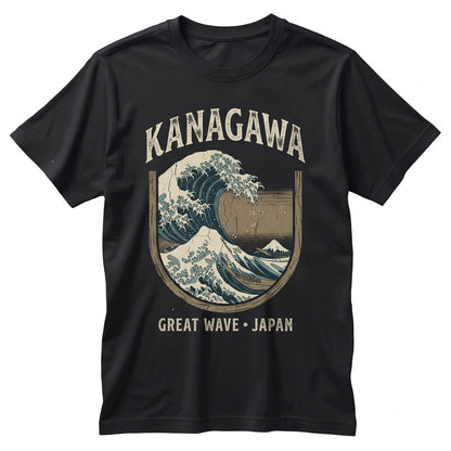 Great Wave off Kanagawa Hokusai Retro Japanese Art Vaporwave Aesthetic Streetwear Graphic Unisex TShirt