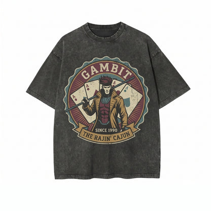 Oversized Mutant Kinetic Playing Cards Graphic Comic Strip 90s Vintage Apparel Unisex TShirt