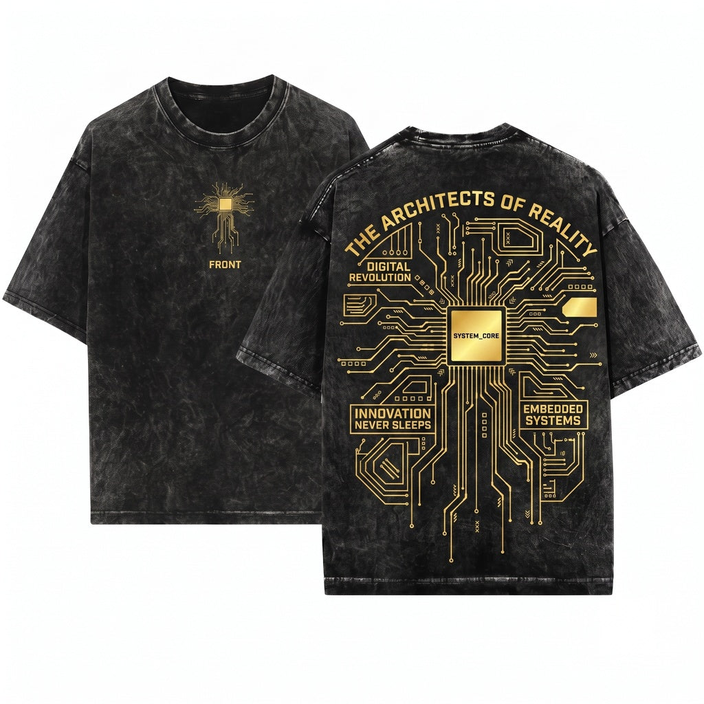 Computer Geek CPU Processor PCB Board Print Gamer Programmer Tech Lover Gift Unisex Wash T-Shirt