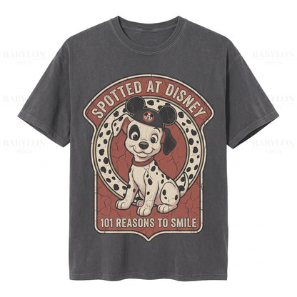 Retro Vintage Dalmatian Spotted Puppy Dog Graphic Cute Lover Gift Unisex TShirt
