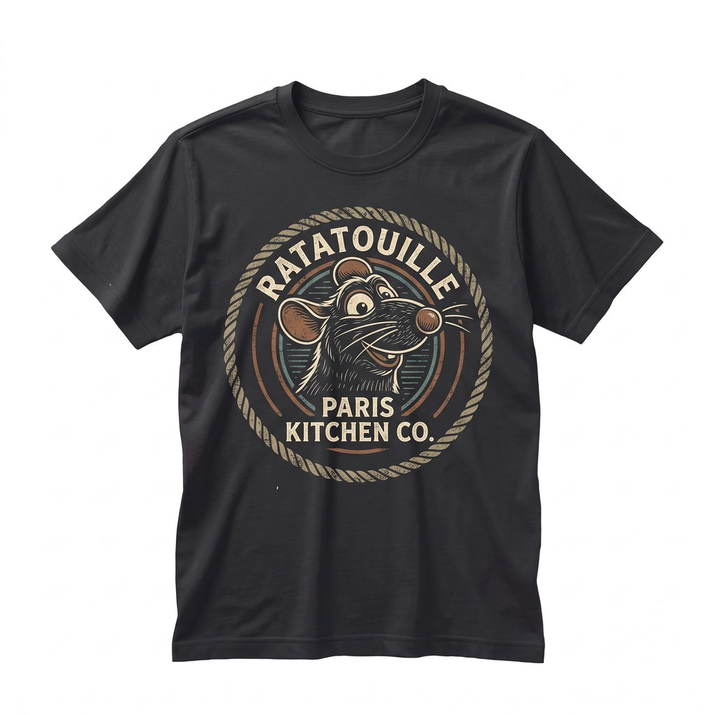 Remy Ratatouille Chef Gusteau Anyone Can Cook Little Paris Mouse French Foodie Graphic Unisex TShirt