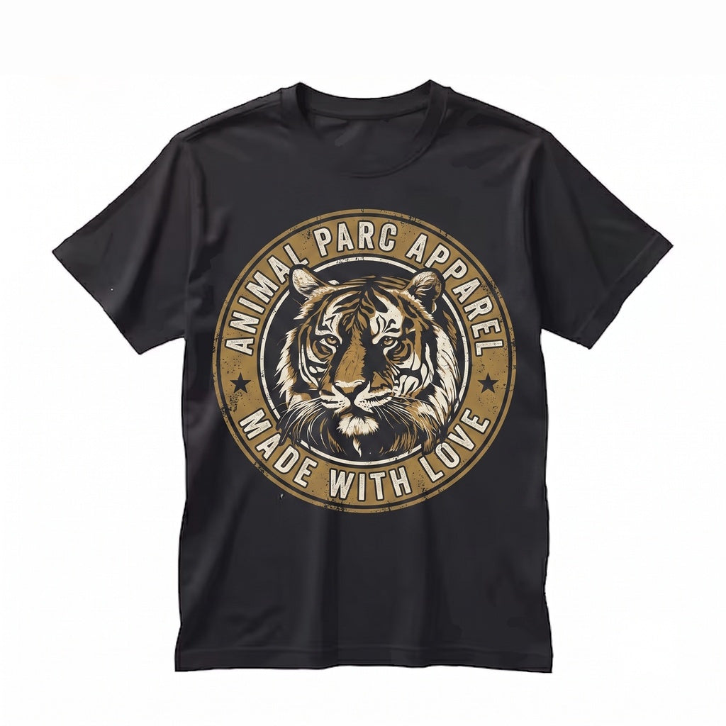 Vintage Retro Snow Tiger Graphic Wild Cat Lover Dark Animal Print Gift Unisex TShirt
