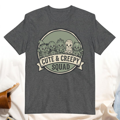 Kawaii Halloween Octopus Graphic Witch Vampire Pumpkin Mummy Bat Unisex TShirt