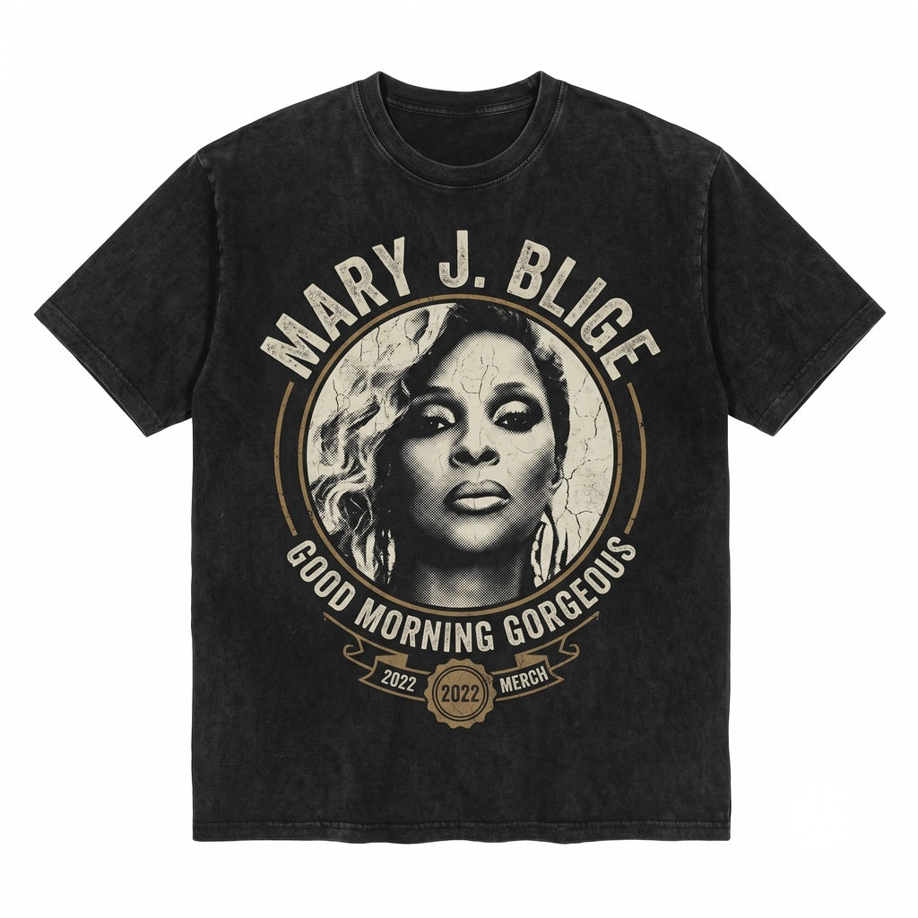 Mary J. Blige Good Morning Gorgeous Tour Aesthetic Graphic Apparel Unisex TShirt