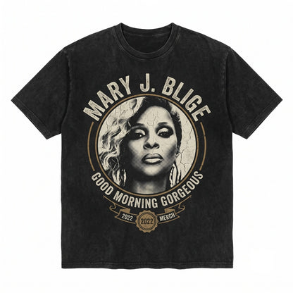 Mary J. Blige Good Morning Gorgeous Tour Aesthetic Graphic Apparel Unisex TShirt