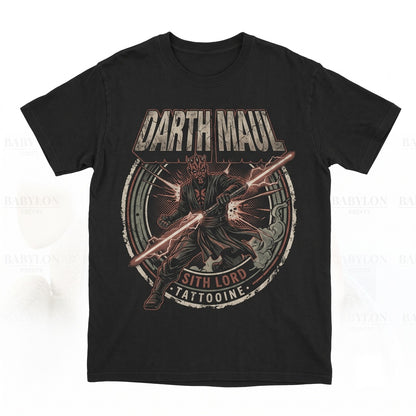 Vintage Darth Maul Shadow Lord Graphic Cotton Apparel, Phantom Menace Retro Dark Side Unisex TShirt