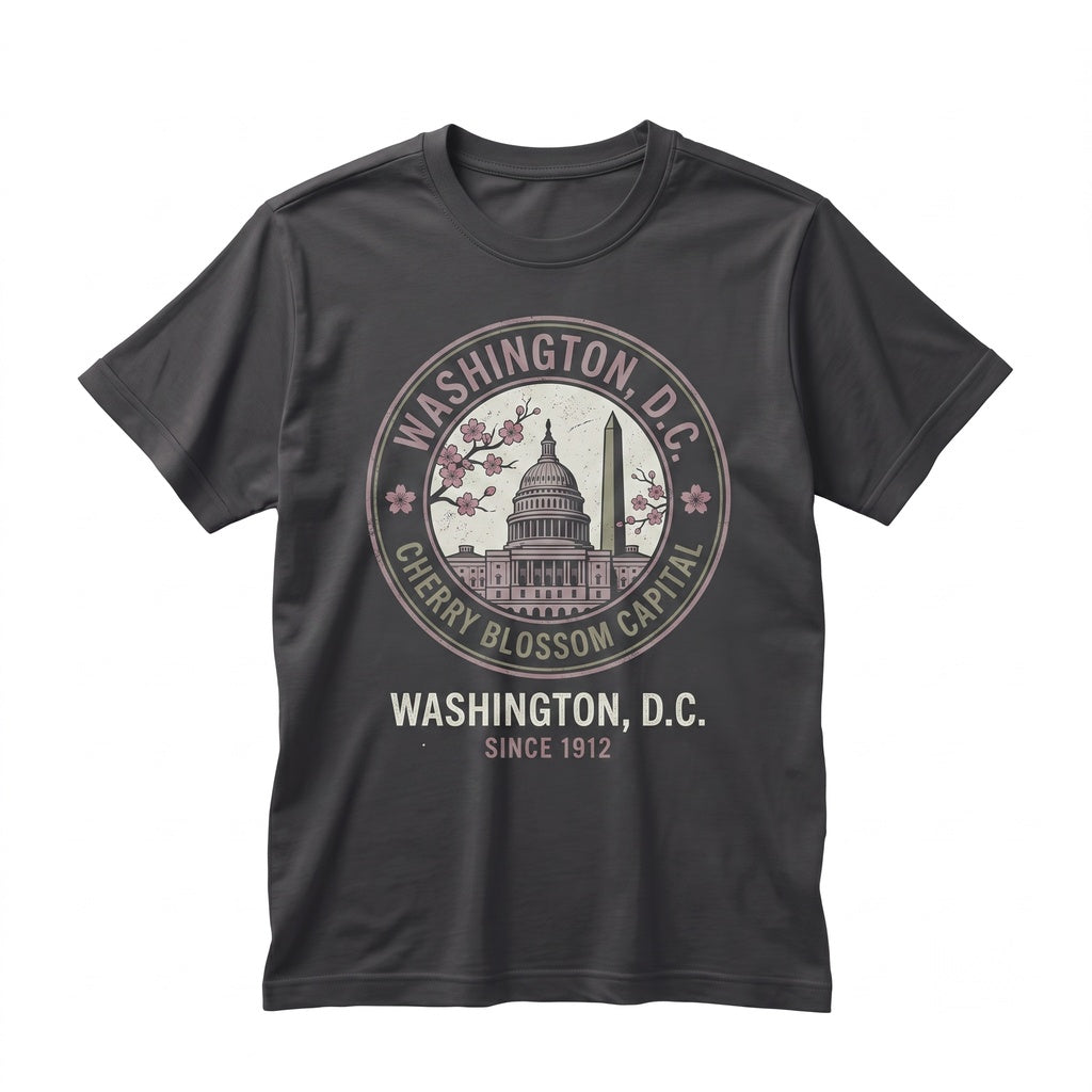 Washington DC Cherry Blossom Spring Floral Sakura Festival Souvenir Gift Unisex TShirt