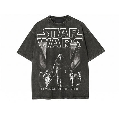 Oversized Anakin Revenge Sith Graphic Vintage Sci-Fi Dark Side Fallen Jedi Merch Gift Unisex TShirt