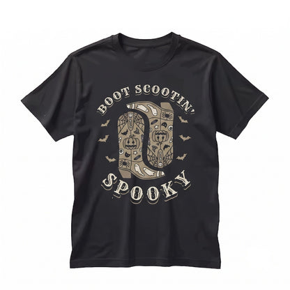 Boot Scootin Spooky Western Halloween Graphic Country Cowgirl Unisex TShirt