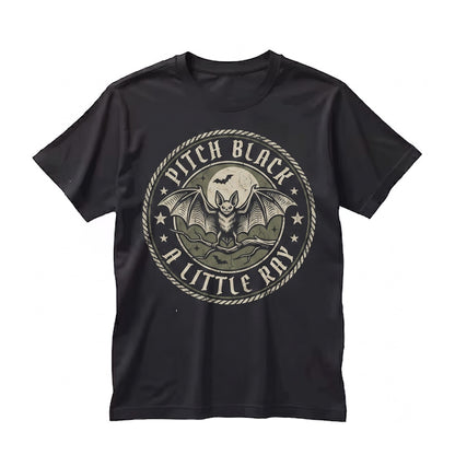 Just A Little Ray Of Pitch Black Sassy Funny Halloween Graphic Dark Humor Unisex TShirt