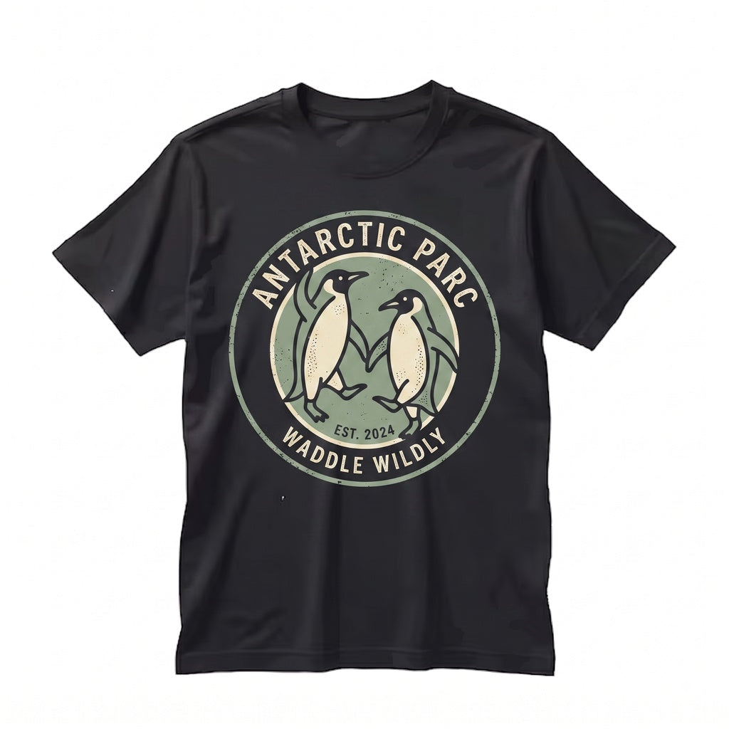 Vintage Dancing Emperor Penguin Funny Arctic Wildlife Graphic Animal Gift Unisex TShirt