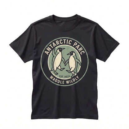 Vintage Dancing Emperor Penguin Funny Arctic Wildlife Graphic Animal Gift Unisex TShirt