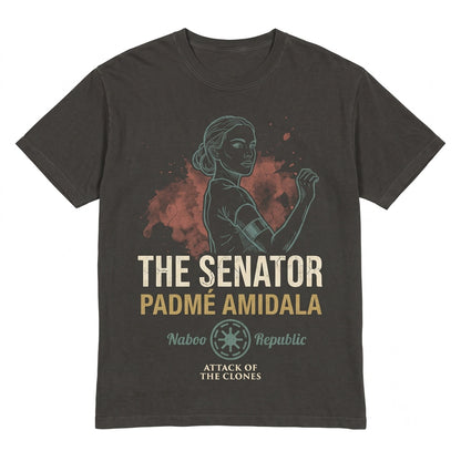 Vintage Padme Amidala Attack of the Clones Graphic Theme Park Vacation Gift Unisex TShirt