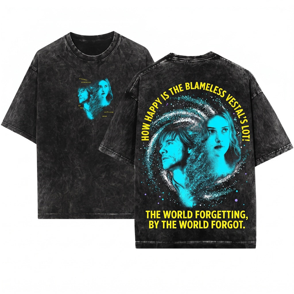Eternal Sunshine Spotless Mind Joel Clementine Movie Graphic Unisex Wash T-Shirt