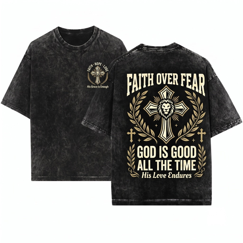 God Is Good Christian Faith Scripture Gospel Graphic Vintage Apparel Unisex Wash T-Shirt