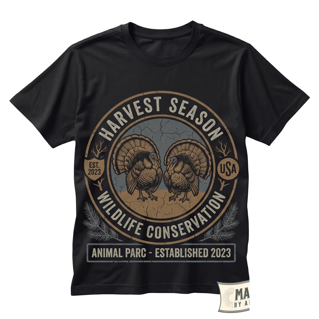 Turkey Vintage Wildlife Crewneck Rustic Farm Animal Sweater Thanksgiving Fall Top Country Nature Gift Cozy Retro Unisex TShirt