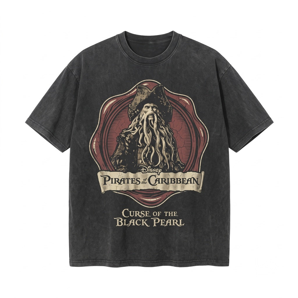 Oversized Davy Jones Pirate Buccaneer Ghost Ship Adventure Graphic Unisex TShirt