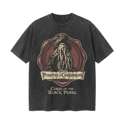 Oversized Davy Jones Pirate Buccaneer Ghost Ship Adventure Graphic Unisex TShirt