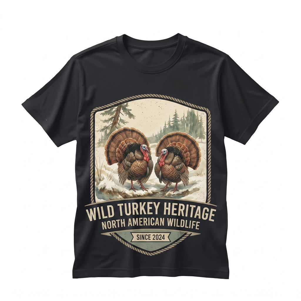Turkey Vintage Wildlife Crewneck Rustic Farm Animal Sweater Thanksgiving Fall Top Country Nature Gift Cozy Retro Unisex TShirt