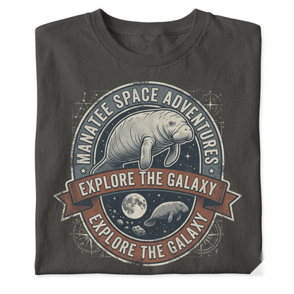 Three Manatee Moon Sweatshirt Space Sea Cow Galaxy Cute Ocean Animal Lover Pullover Unisex TShirt