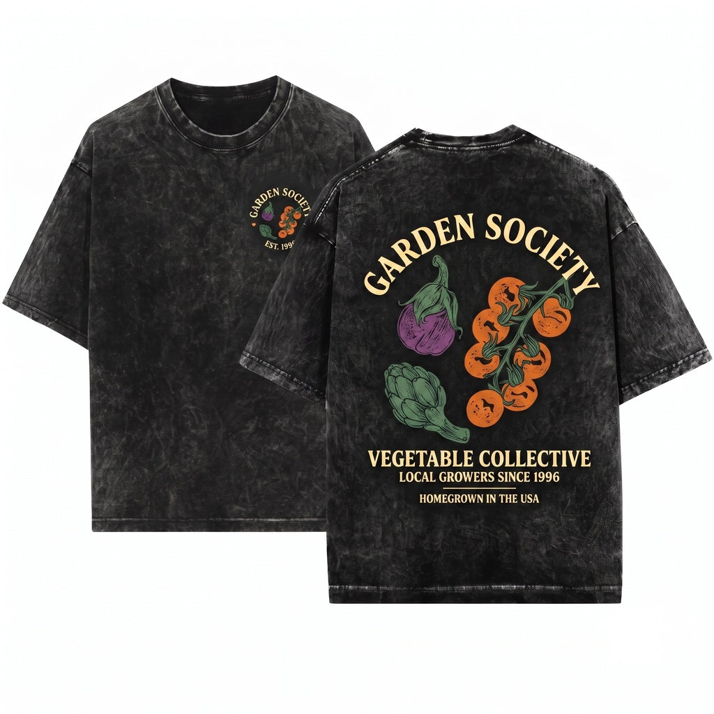 Women Gardening Vegetable Garden Gift Apparel Unisex Wash T-Shirt