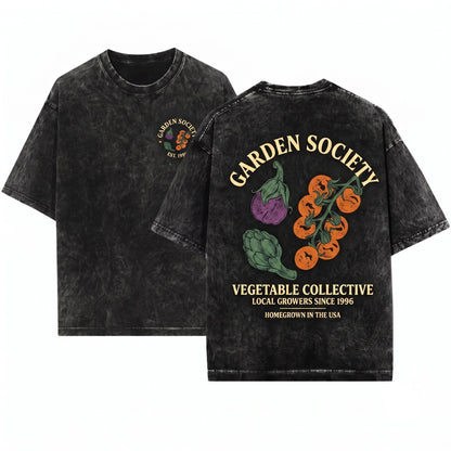 Women Gardening Vegetable Garden Gift Apparel Unisex Wash T-Shirt