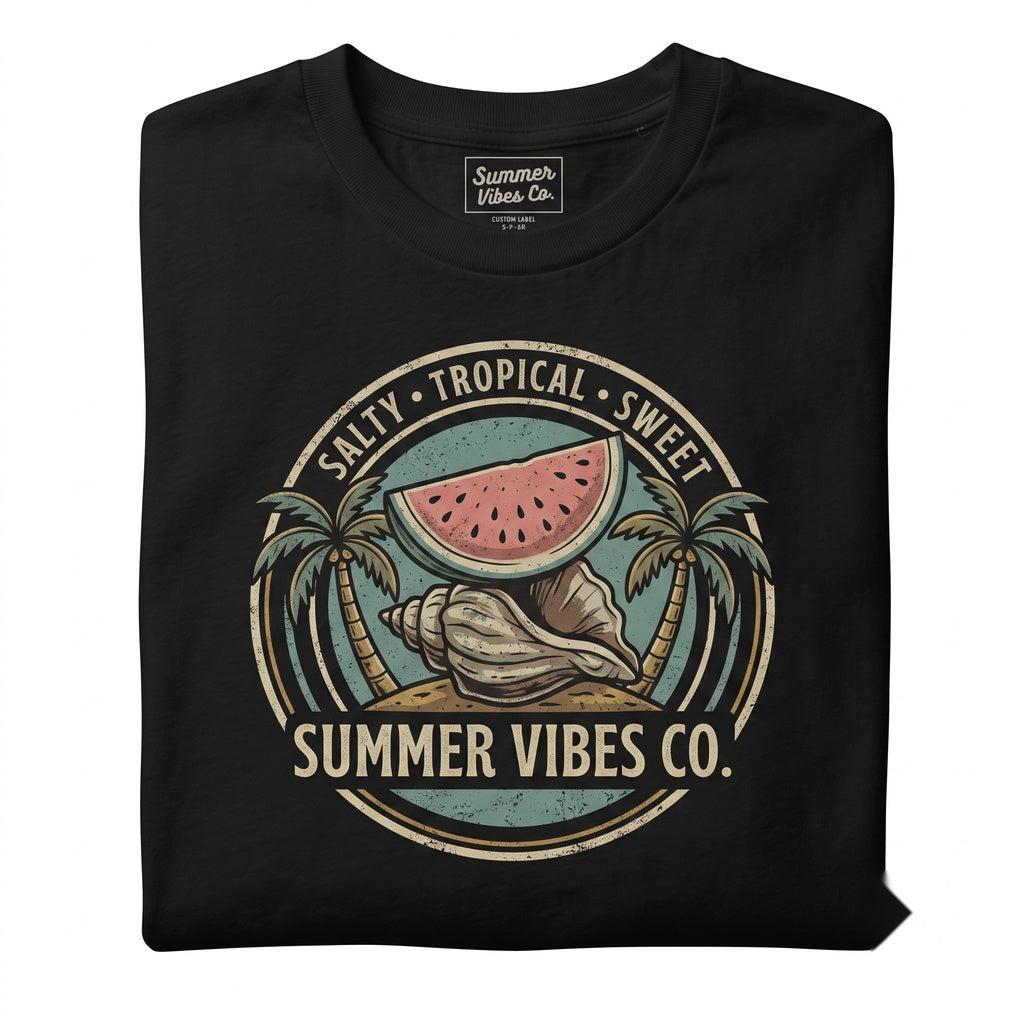Hello Summer Beachy Sweet Salty Tropical Coquette Vibes Funny Unisex TShirt