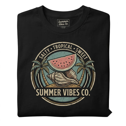 Hello Summer Beachy Sweet Salty Tropical Coquette Vibes Funny Unisex TShirt