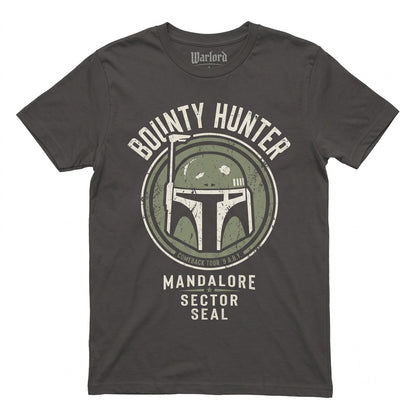 Sci-Fi Bounty Hunter Armored Warrior Helmet Vintage Graphic Unisex TShirt