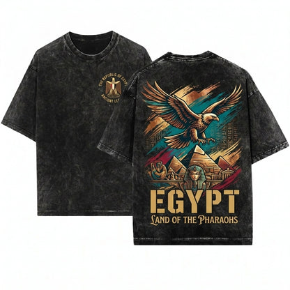 Egypt Patriotic Heritage Cultural National Souvenir Graphic Apparel Gift Unisex Wash T-Shirt