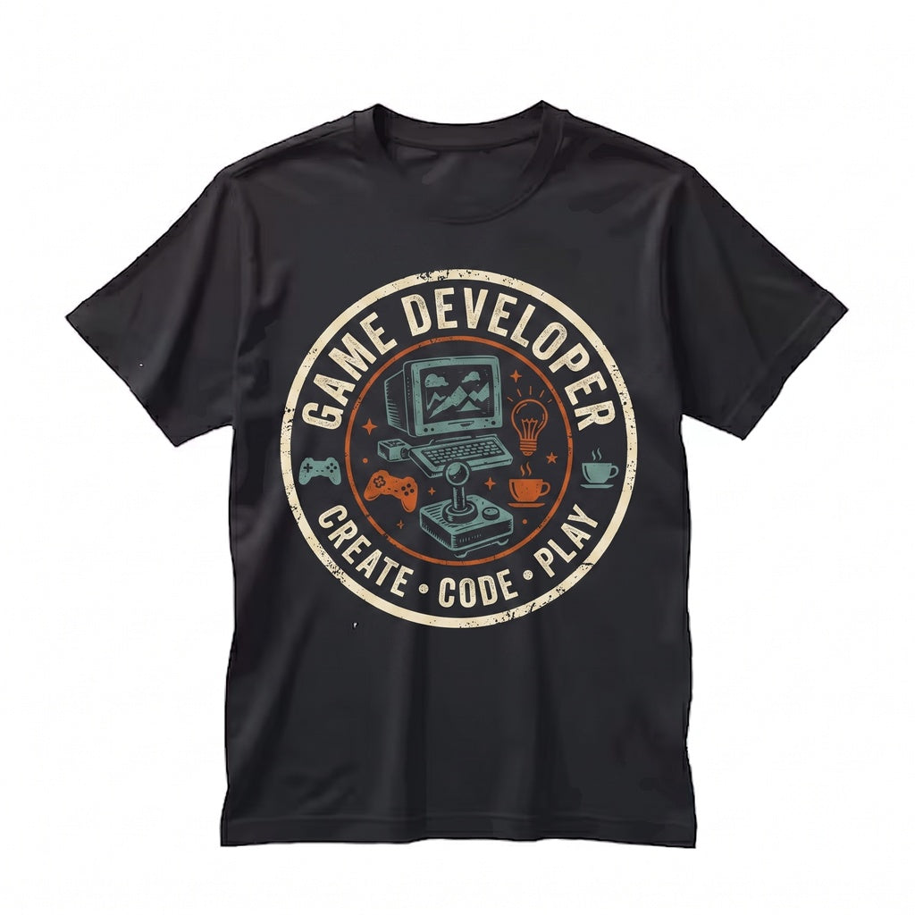 Indie Game Developer Gift Retro Gamer Programming Code Creator Life Graphic Apparel Unisex TShirt