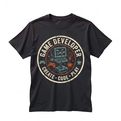 Indie Game Developer Gift Retro Gamer Programming Code Creator Life Graphic Apparel Unisex TShirt