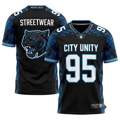 Unisex #1 Dad Football Fan Jersey - Breathable Stitched Mesh Athletic Game Day Shirt