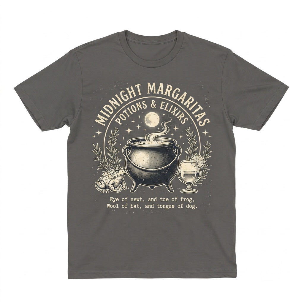 Retro Midnight Margaritas Spooky Season Halloween Movie Girls Tequila Gift Unisex TShirt