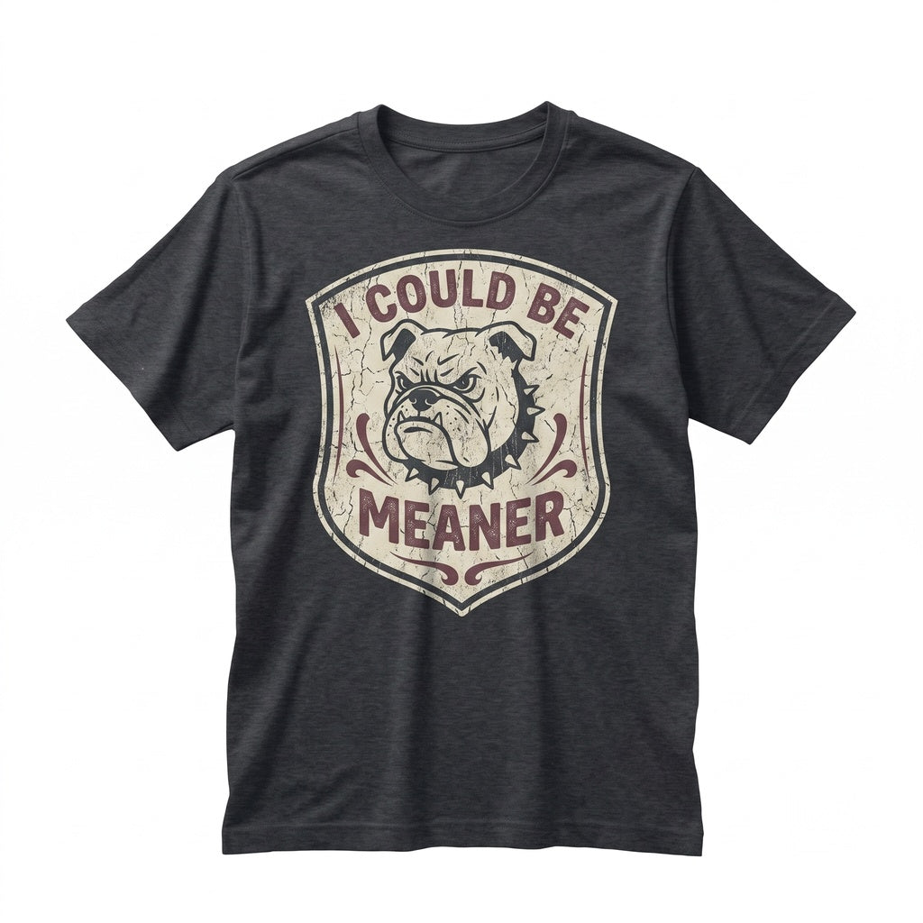 Funny Bulldog Graphic Vintage Dog Meme Humor Retro Apparel Unisex TShirt