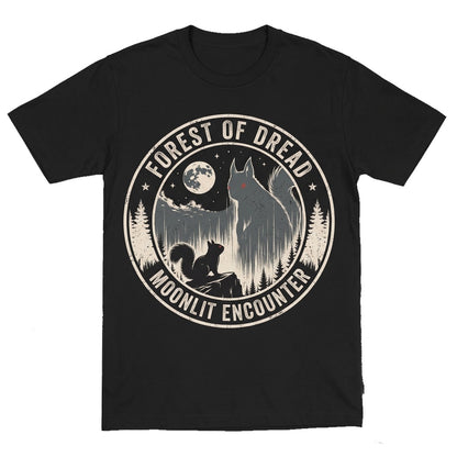 Vintage Gothic Squirrel Full Moon Dark Horror Retro Spooky Halloween Gift Unisex TShirt
