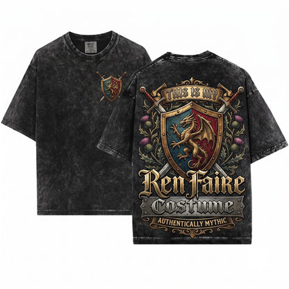 This Is My Renaissance Faire Costume Funny Medieval Festival Graphic Apparel Unisex Wash T-Shirt