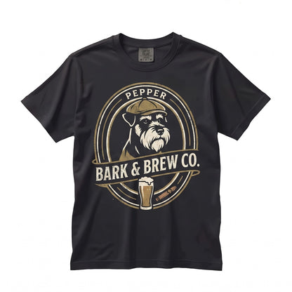 Funny Schnauzer Drinking Beer Dog Mom Dad Sarcastic Pet Lover Meme Gift Unisex TShirt