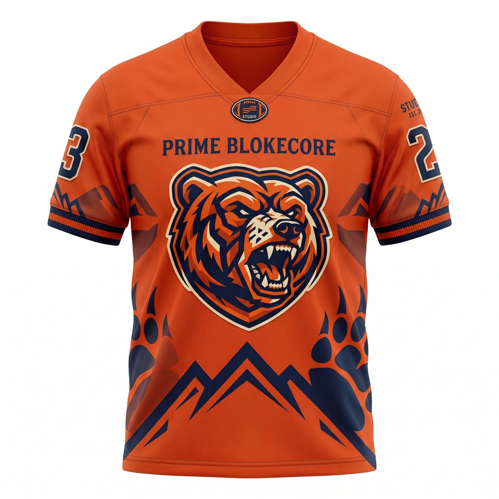 Unisex Dark Football Fan Jersey - Breathable Mesh Lightweight Game Day Athletic Top